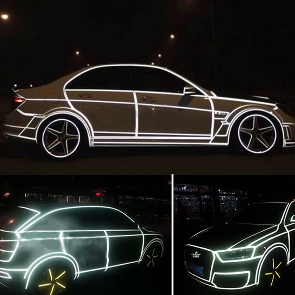 

5meter/pc Car Modified Reflective Strip Highlight Reflective Tape DIY Motorcycle Reflective 5meter*2cm Car Joint Strip Stickers