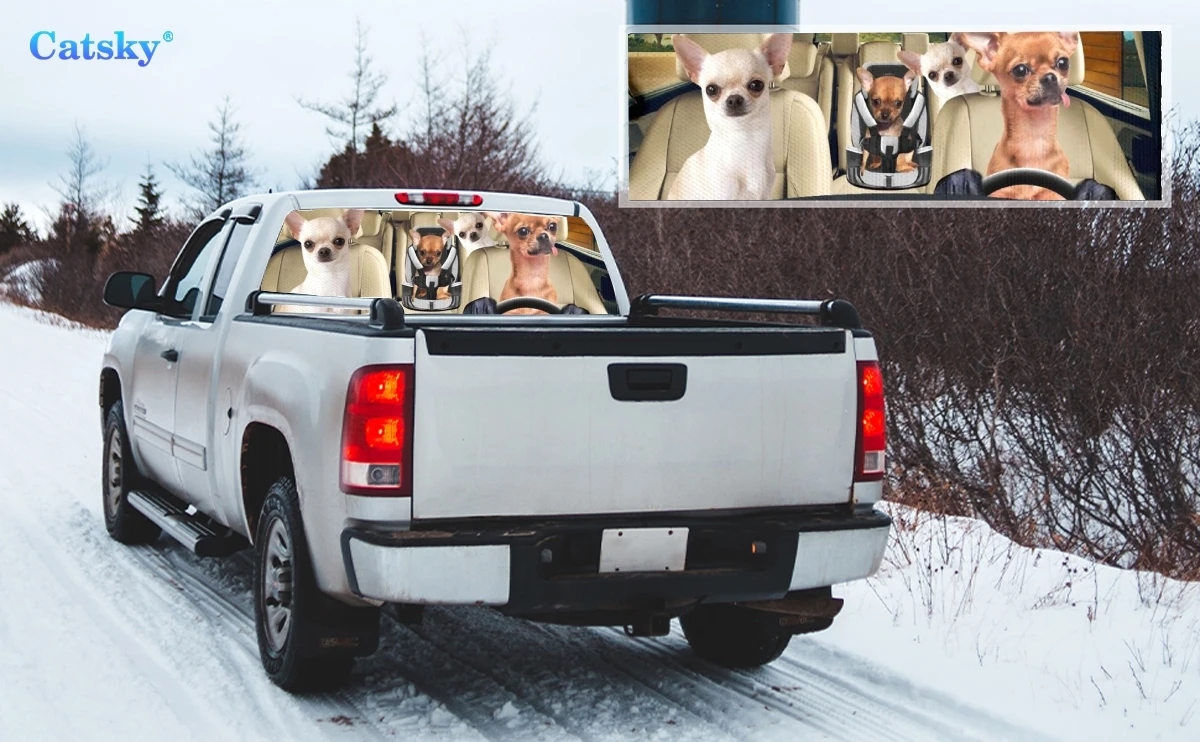 

Наклейка на заднее стекло автомобиля с изображением собаки, перфорированная оконная пленка, наклейки на заднее стекло грузовика, декор для автомобиля, грузовика