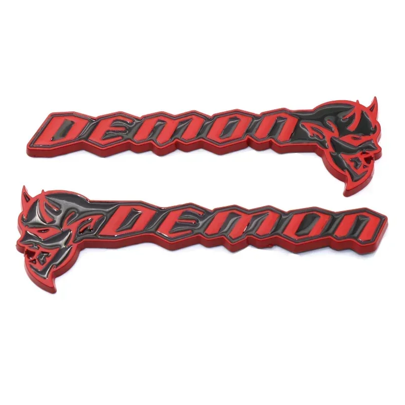 3D Металлическая эмблема-наклейка «Демон» 12x4 см для Dodge Challenger SRT Demon, для боковых крыльев и задней двери автомобиля, для индивидуальной модификации авто (art.: 3920db4cee27b) - 3920db4cee27b
