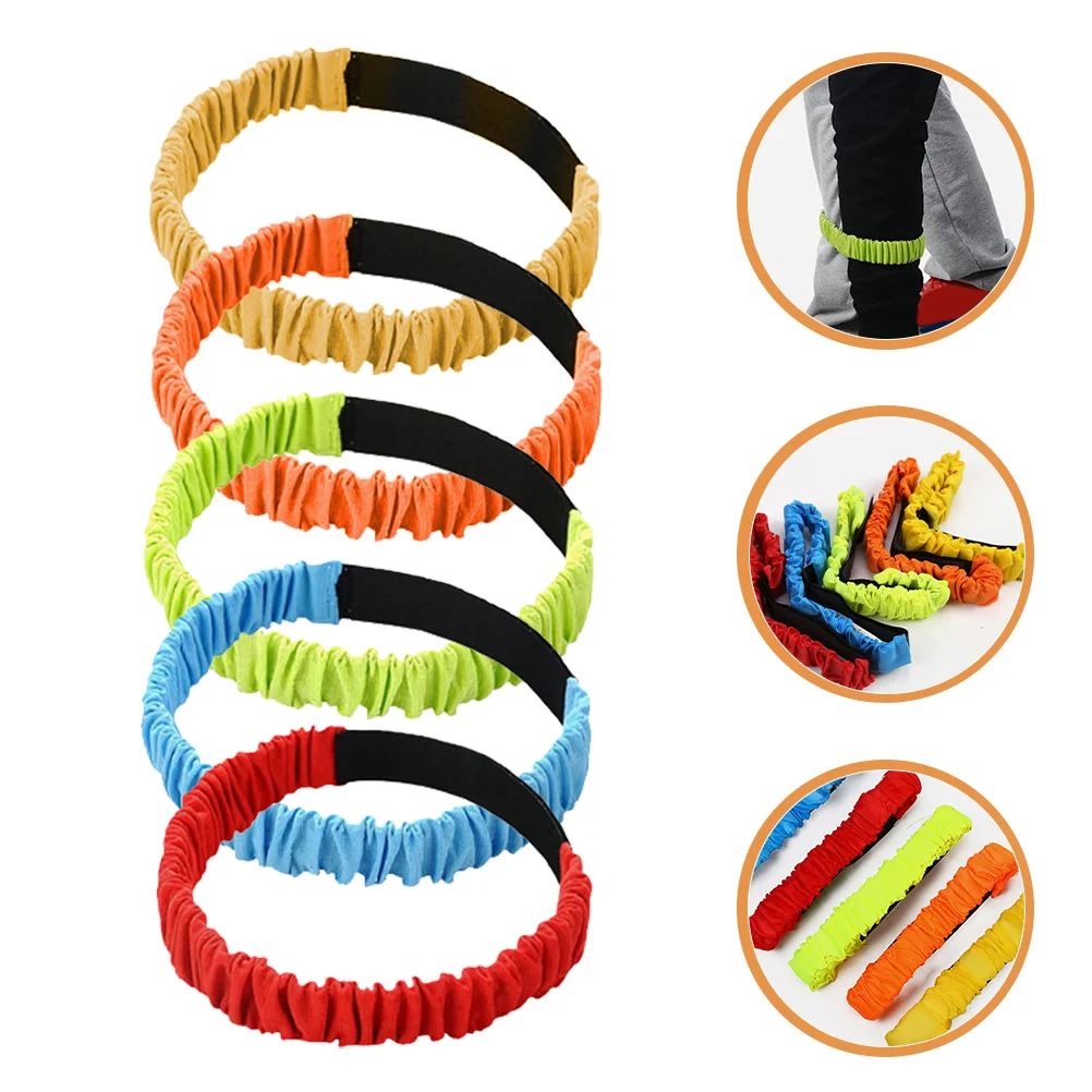 

10 Pcs Exercise Stretch Bands Strap Race Sports Tie Ropes Elastic Game Props Supplies Oxford Cloth Three-legs Child