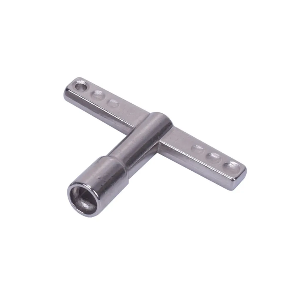 

Drum Tuning Key Adjusting Wrench Silver Metal T-shaped Standard Square 5.5mm Drums Replacement Percussion Instrument Accessories