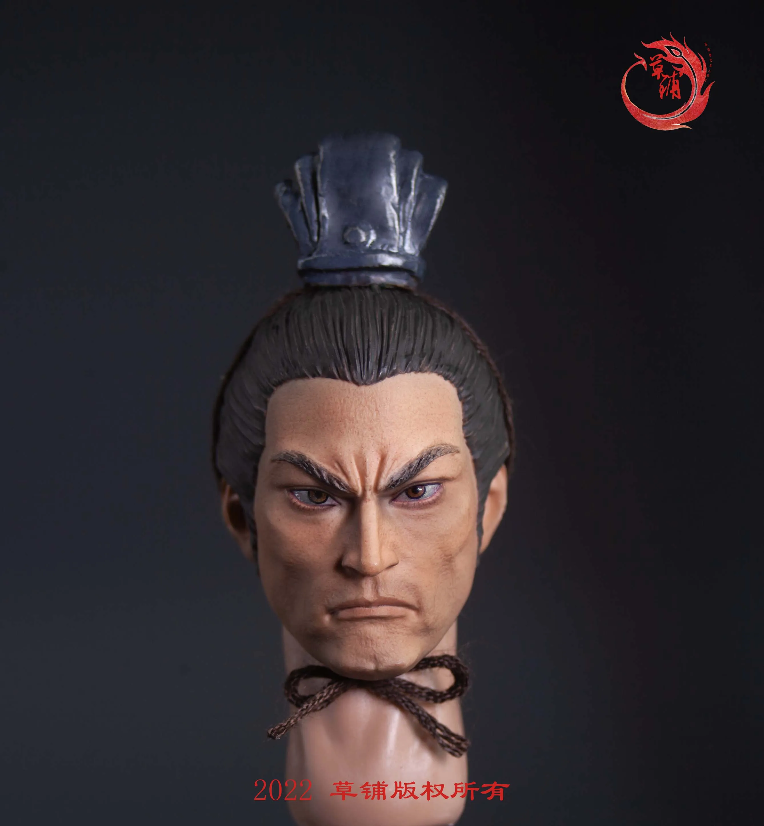 

1/6 Ancient Famous General Lv Bu Male Head Carving Scuplt Model Lv Fengxian of the Three Kingdoms fit 12" Figure Toy