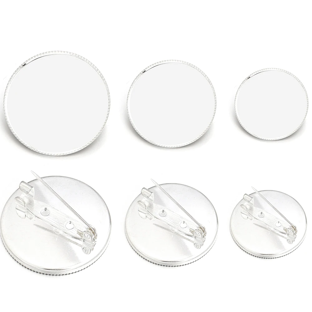 Простые медные посеребренные зажимы-пластины пустая поднос плоская основа для