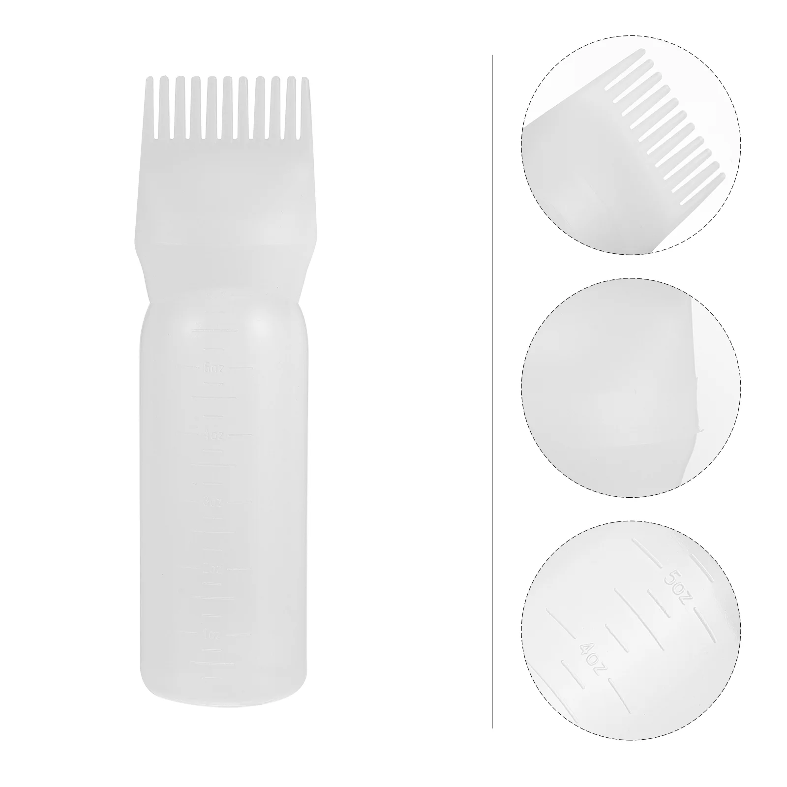 

5Pcs 150ml Bottles Root Comb Hair Dye Coloring Bottles Applicator Bottles