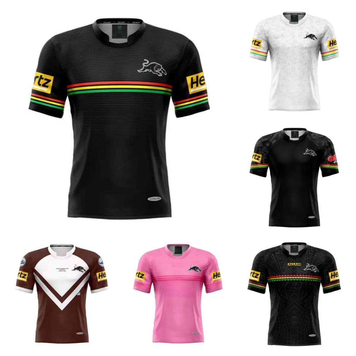 Трикотаж для поддержки взрослых Penrith Panthers Регби Лига Человек Пещера День отца