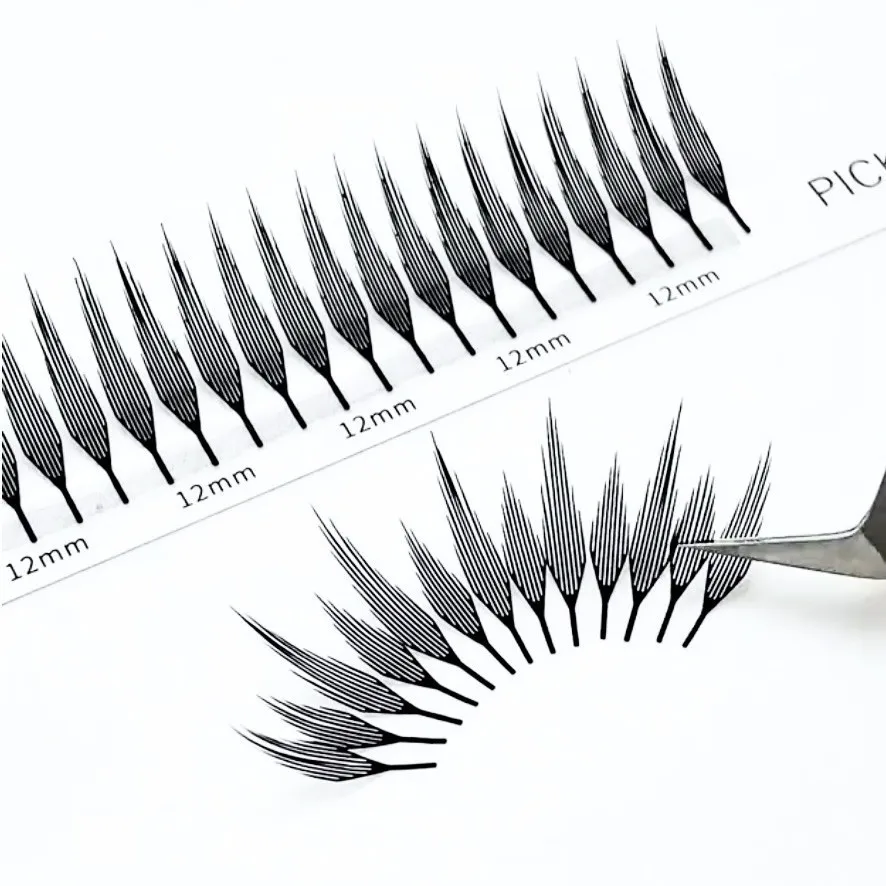 5 чехлов готовые веерные ресницы наращивание кашемировых перьев индивидуальная