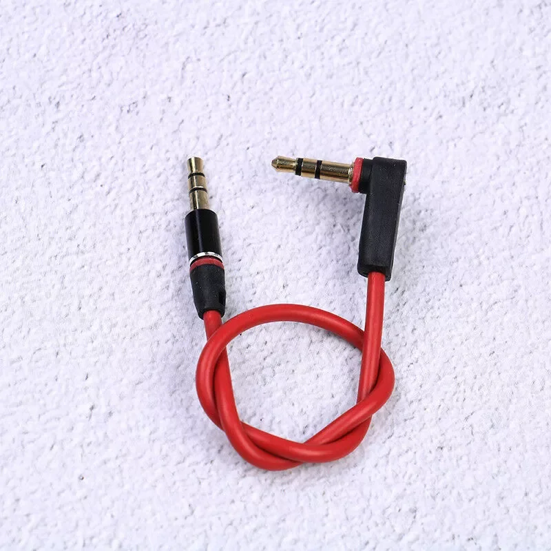 

2022NEW Short 30cm Jack to Jack Aux Cable Male to Male Stereo Audio Cables Cord 1pc
