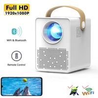 DAOZHEN Projector 4K Full HD 1080P Native Cinema Beamer Android WiFi Projector for Outdoor Movies,Support 4k Android 9.0 DX-3