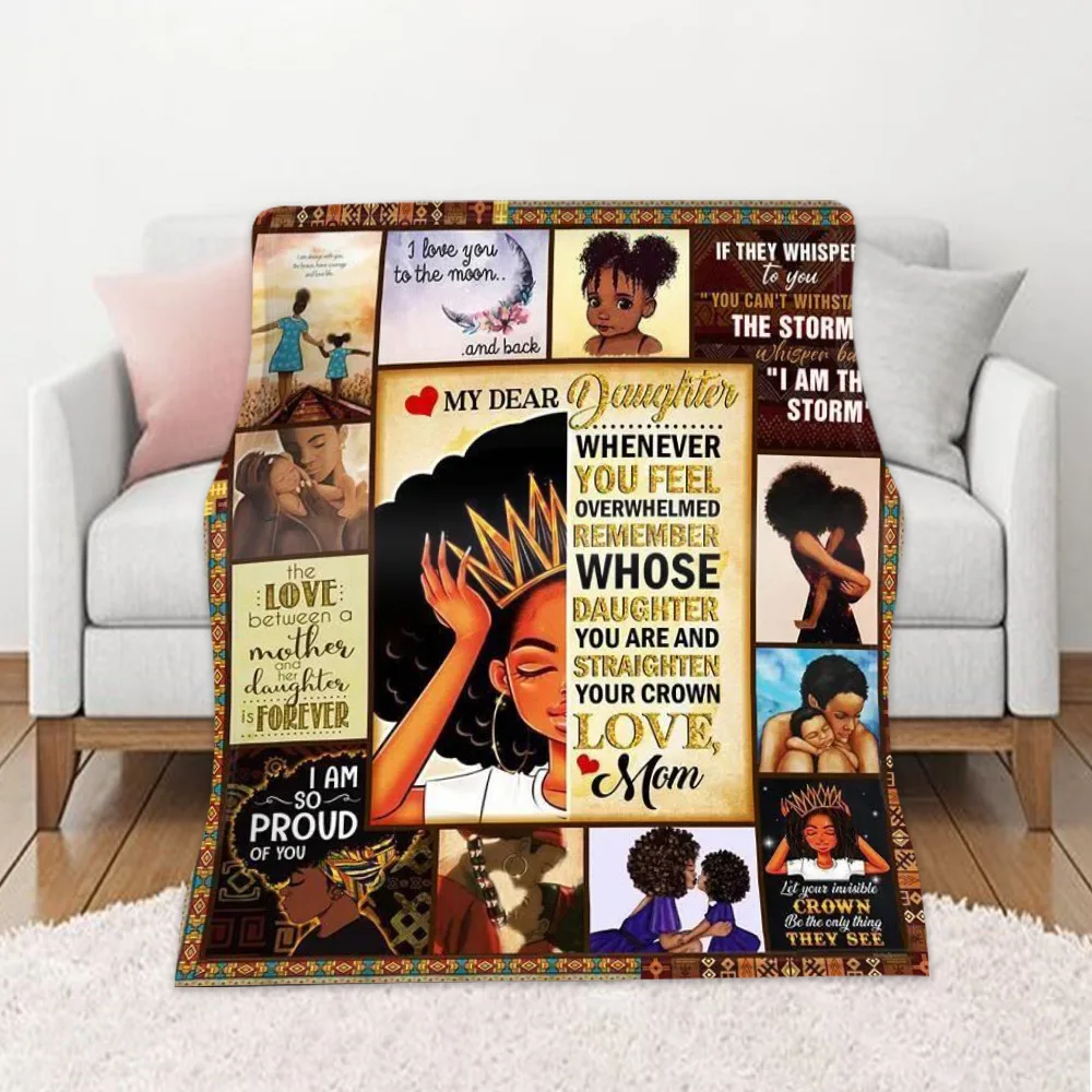 

Флисовое одеяло для моей дочери, набивные стеганые одеяла с надписью, накидка для сна, одеяло с воздушной почтой, положительная поддержка и ...