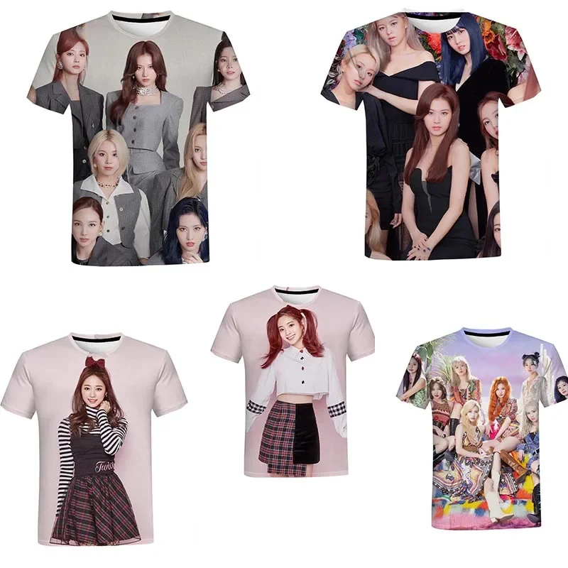 

3D Print T Shirt Y2K KpopTWICE Oversized Haikyuu Graphic Sweatshirt Hip-hop Boy Oversize Men's Clothing T-shirt for Men Tee