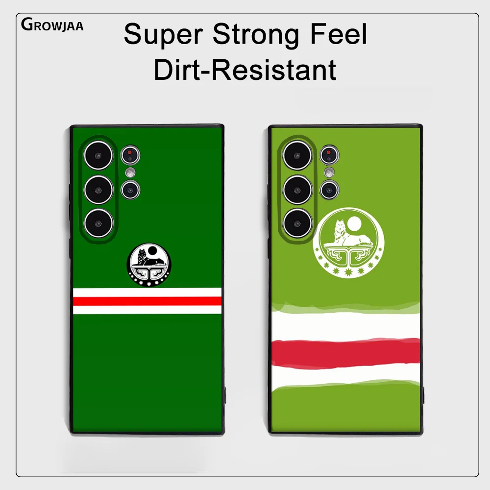Чехол для телефона с национальным флагом C-Chechen Samsung Galaxy S25 S24 S22 S23 Ultra S21 S20 Plus 5G