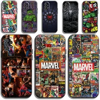 marvel comics logo phone cases for samsung galaxy s20 fe s20 lite s8 plus s9 plus s10 s10e s10 lite m11 m12 carcasa funda