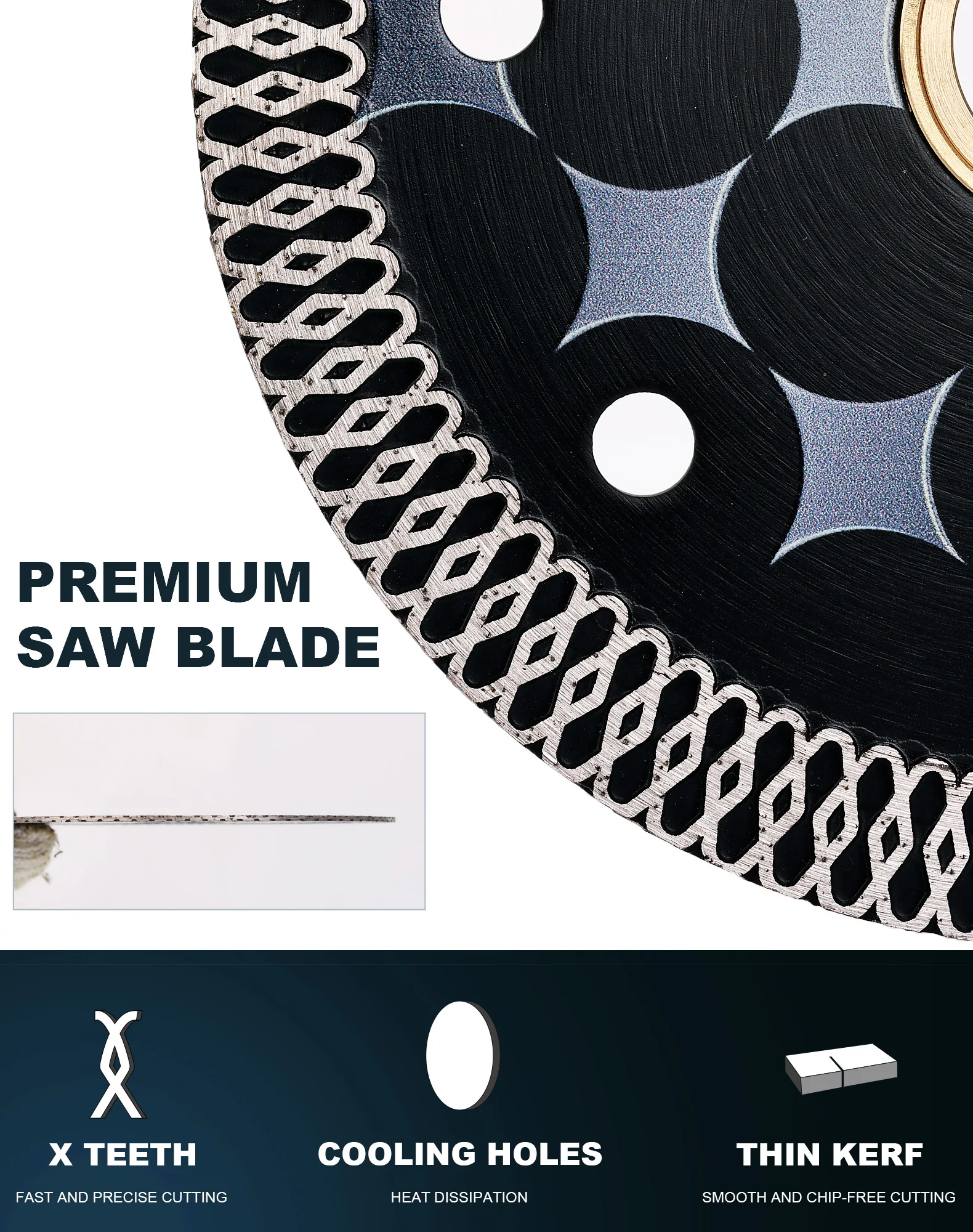 Panfreet 1 шт. супертонкий диаметр 4 5 дюйма 115 мм алмазная пила для угловой