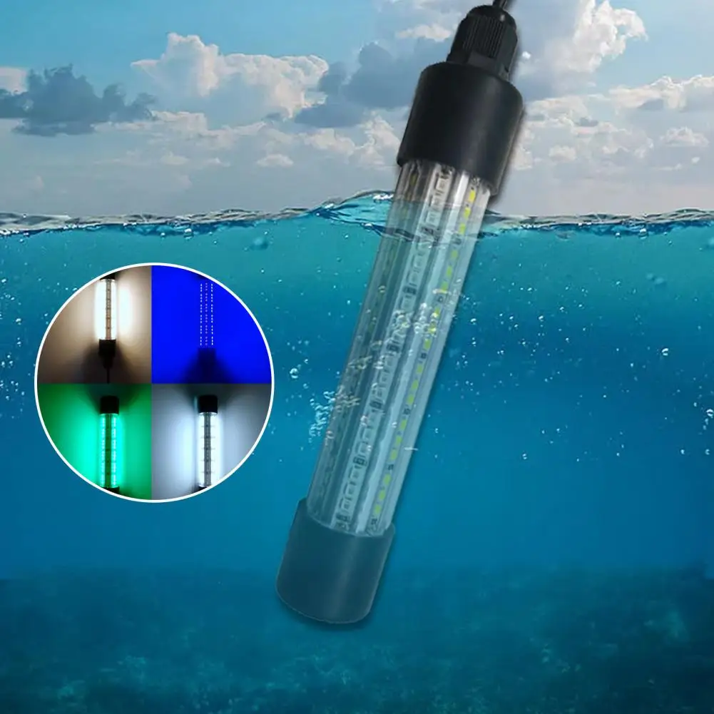 

Fish Lure Lamp Two-Color Tube Bait Light Deep Drop Underwater Carp Fishing Light Attracting Fish Light Fishing Accessories