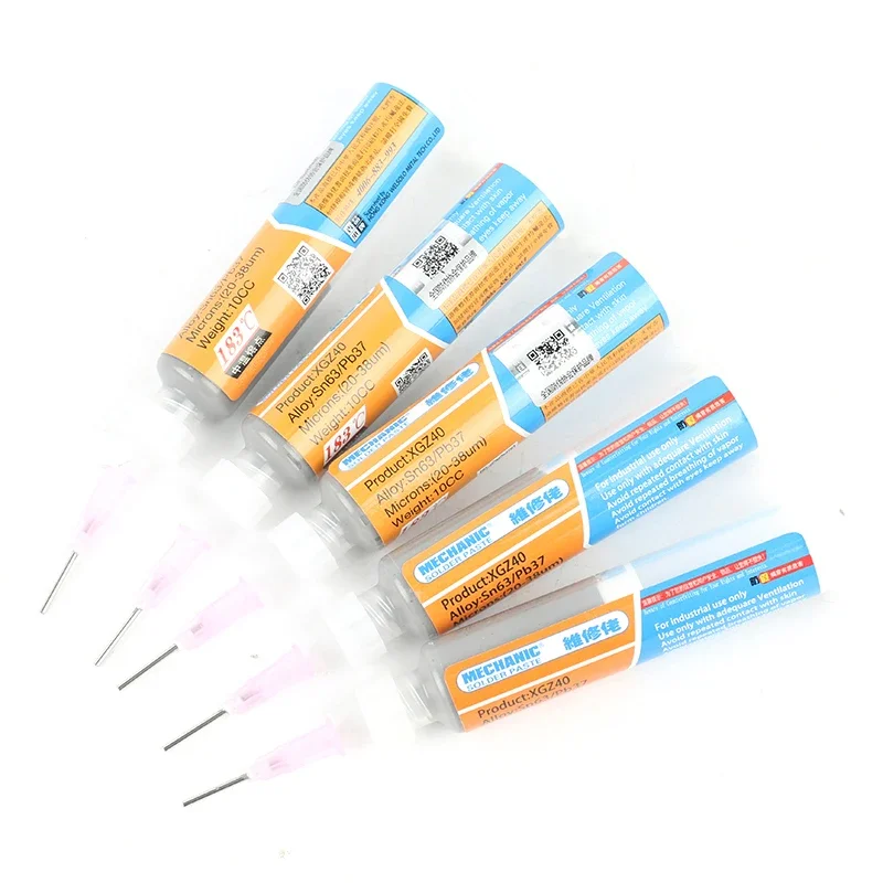 

5 шт./лот, 100% Гонконгский МЕХАНИК BGA, паяльная флюсовая паста, оловянный крем Sn63/Pb37 25-45 мкм XG-40