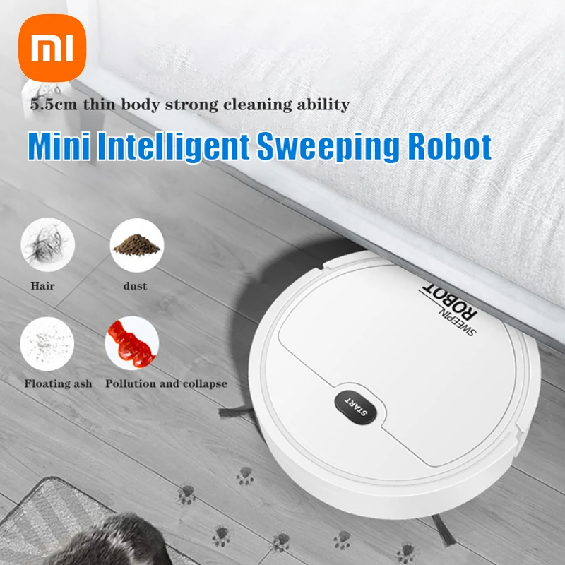 

Xiaomi 3 IN 1Robot Vacuum Cleaner Sweep and Wet Mopping Floors&Carpet Run Wireless Floor Machine USB Reharge Sweeping Robot