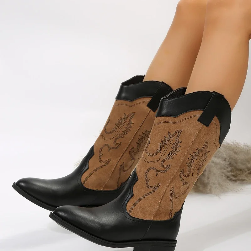 Женские сапоги до колена осенние модные бедра на массивном каблуке для женщин