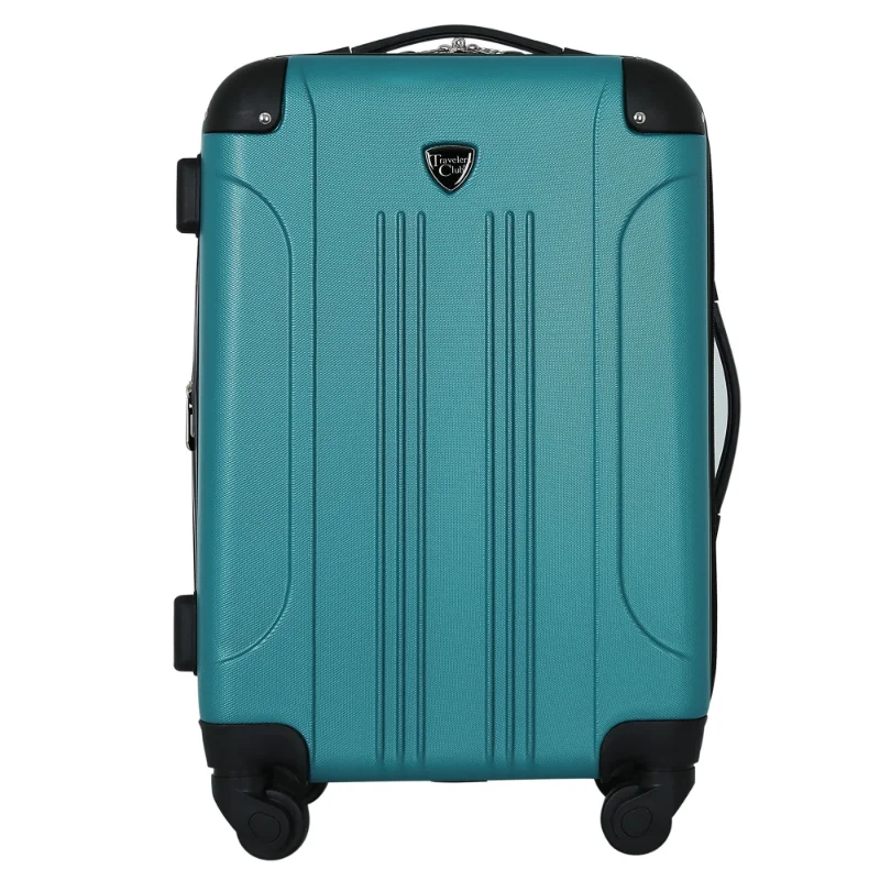 

Travelers Club Chicago 20" Hardside Expandable Rolling Carry-on Luggage, Teal