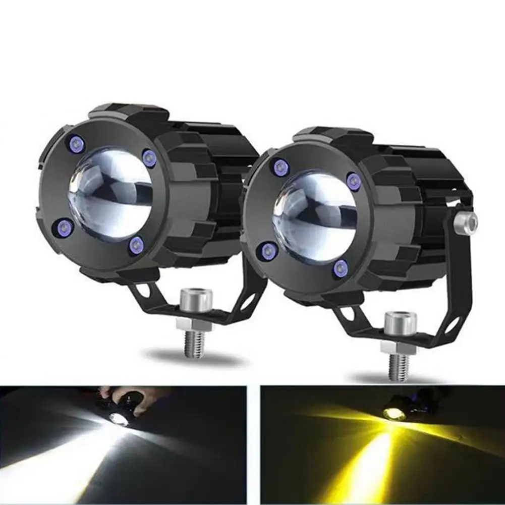 

1 Pair Motorcycle Lens Spotlights Led High Low Beam Light Integrated External Lamp Headlights Modified Parts