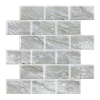 easytiles 3d effect wall border tile sticker wall sticker removable buiding blocks peel stick oil proof backsplash tiles