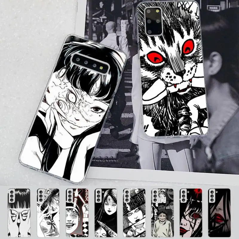 

Junji Ito Terror Horror Anime Phone Case for Samsung S21 A10 for Redmi Note 7 9 for Huawei P30Pro Honor 8X 10i cover