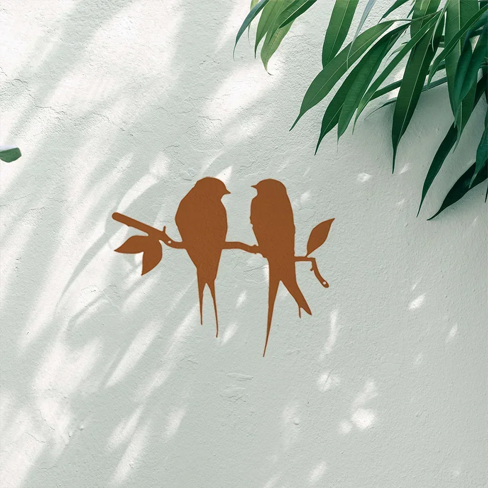 Металлические настенные рисунки Bird Branch — улучшите свое пространство с помощью