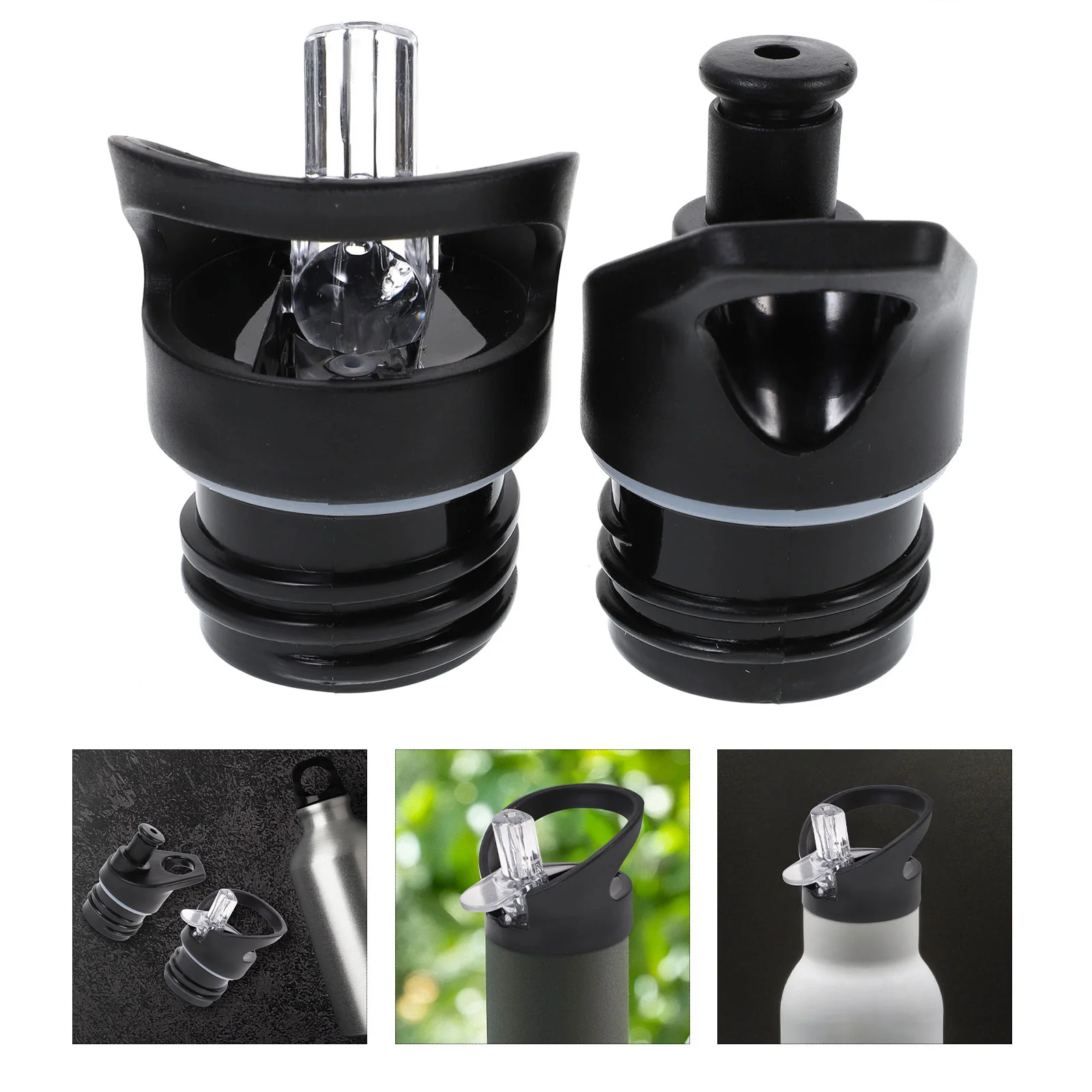 

Bottle Lid Cover Straw Nozzle Water Vacuum Mouth Suction Cap Plastic Wide Hydro Sports Hydroflask Replacement Standard Spout