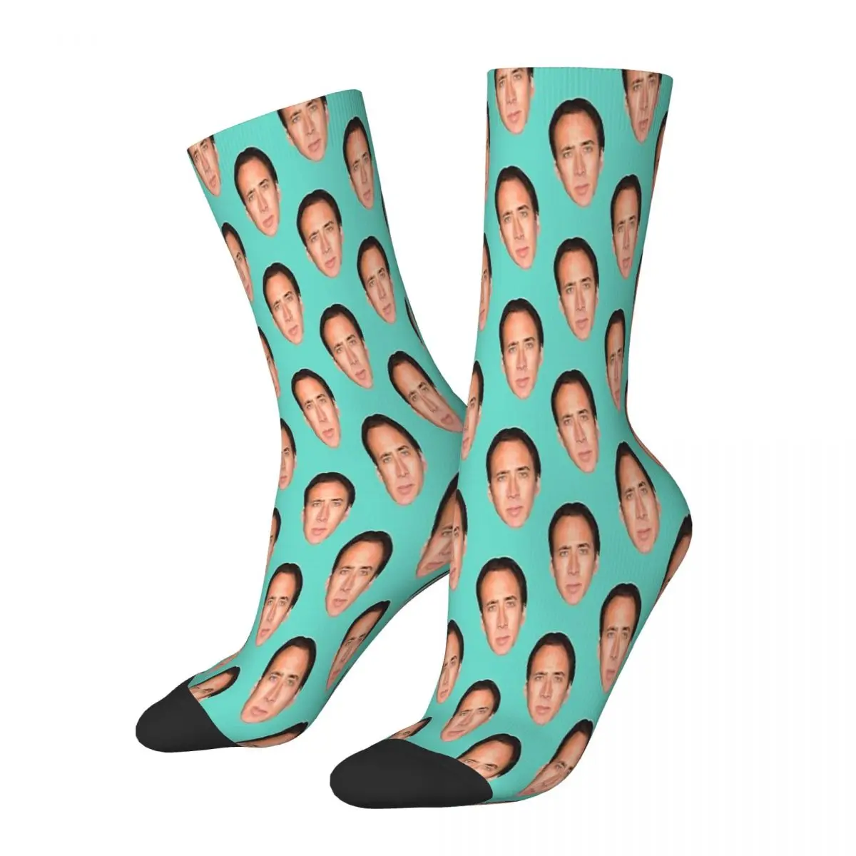 

Nicolas Cage Head Socks Male Mens Women Spring Stockings Hip Hop