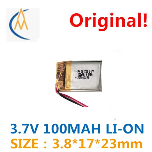 buy more will cheap  recording pen battery 381723-100mah Bluetooth headset battery toy lead audio headset durable belt protec