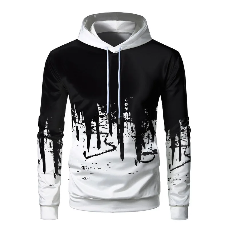

Outdoor Sport Men's Hoodies Four Season Warm Soft Ink Jet Printed Hooded Long Sleeves Running and Fitness Casual Couple Clothing