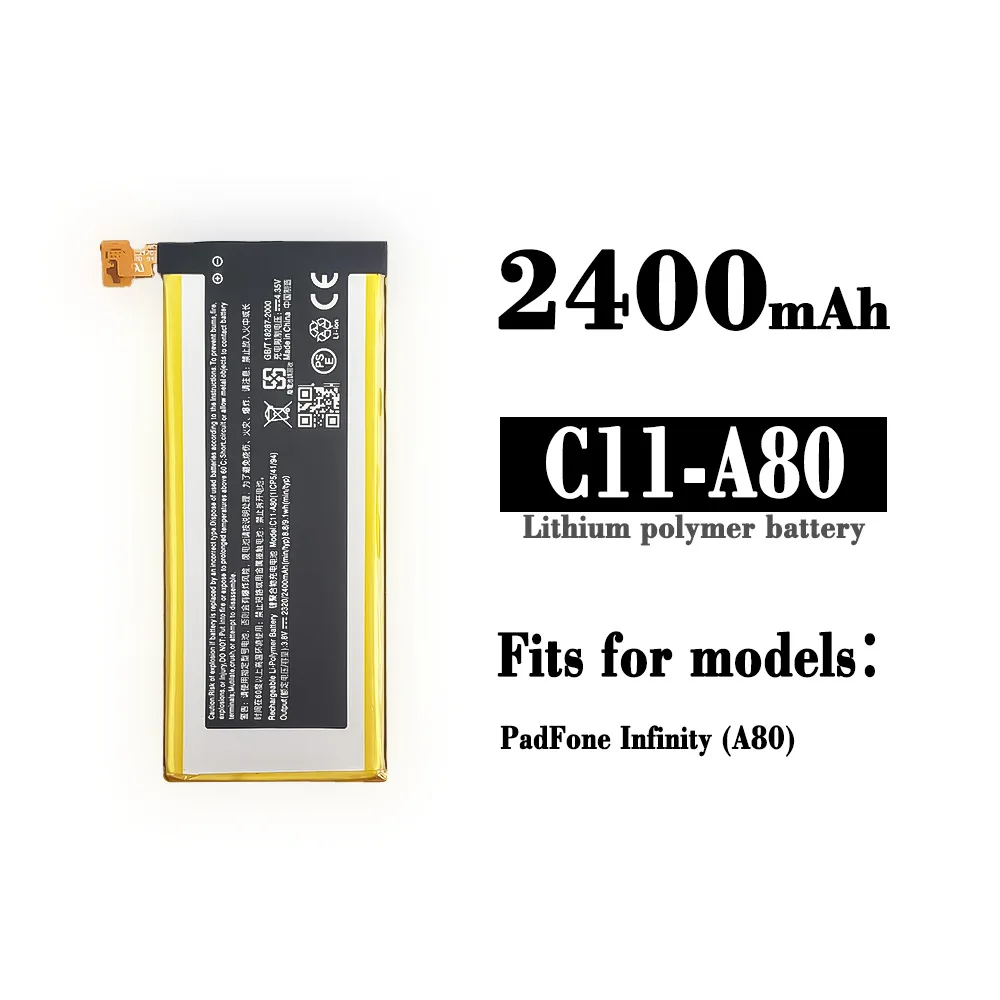 C11-A80 Orginal Replacement Battery For ASUS PadFone Infinity (A80) C11-A80 Mobile Phone Large Capacity Latest Lithium Batteries