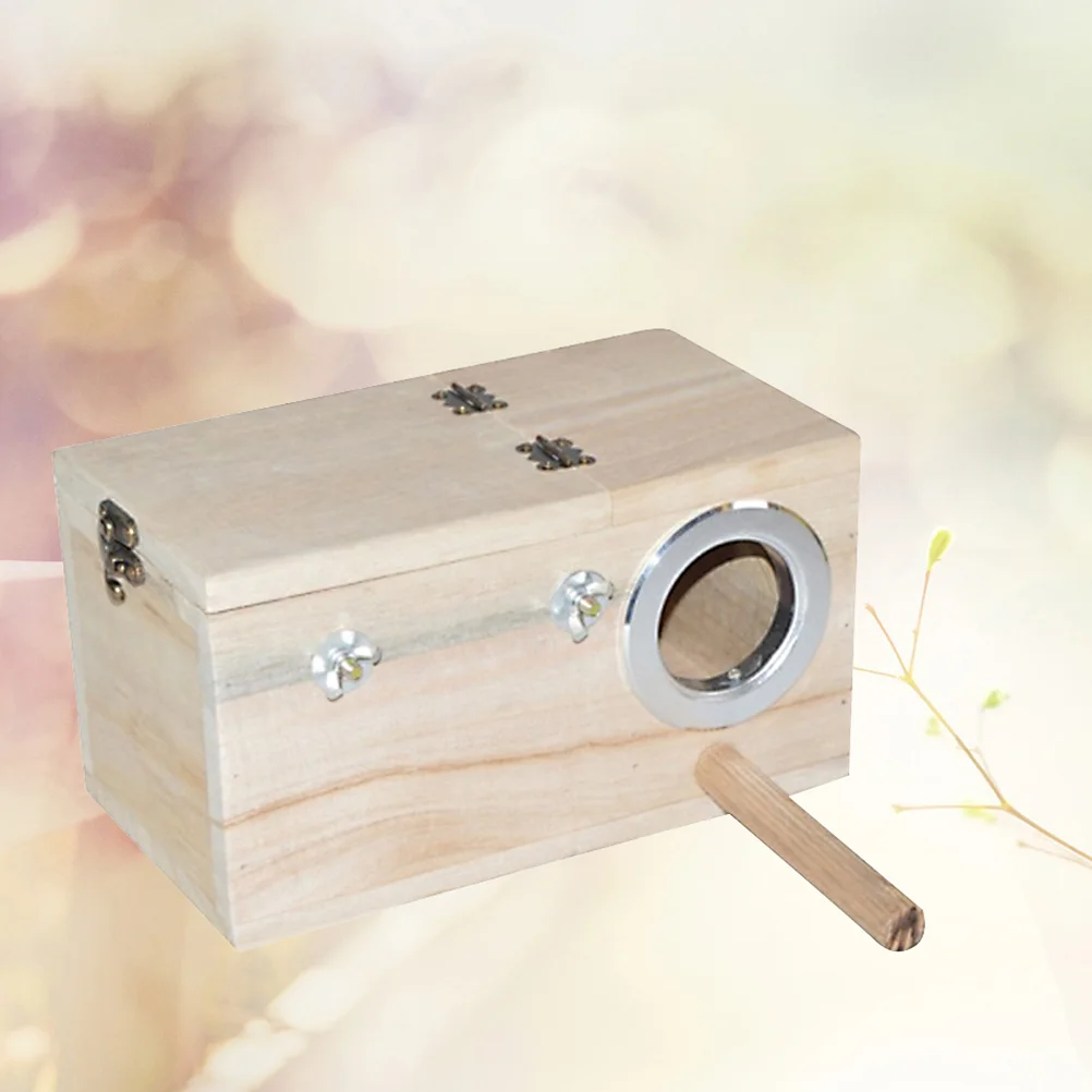 

Tiger Skin Small Animal Pet Products Hanging Hummingbird House Bamboo Nesting Holder