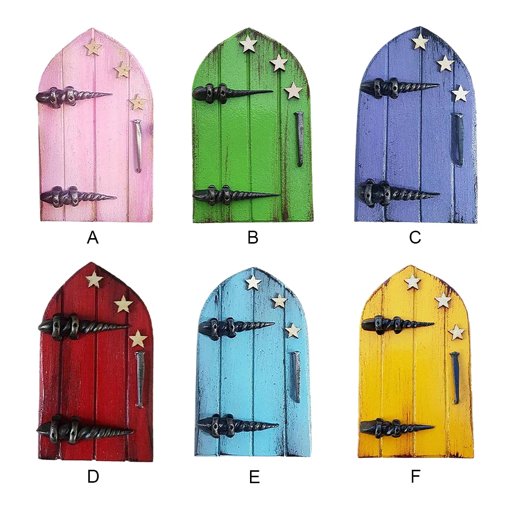 

Миниатюрная деревянная дверь, портативная, гладкая, стильная искусственная декоративная фотография, украшение, подарок на день рождения