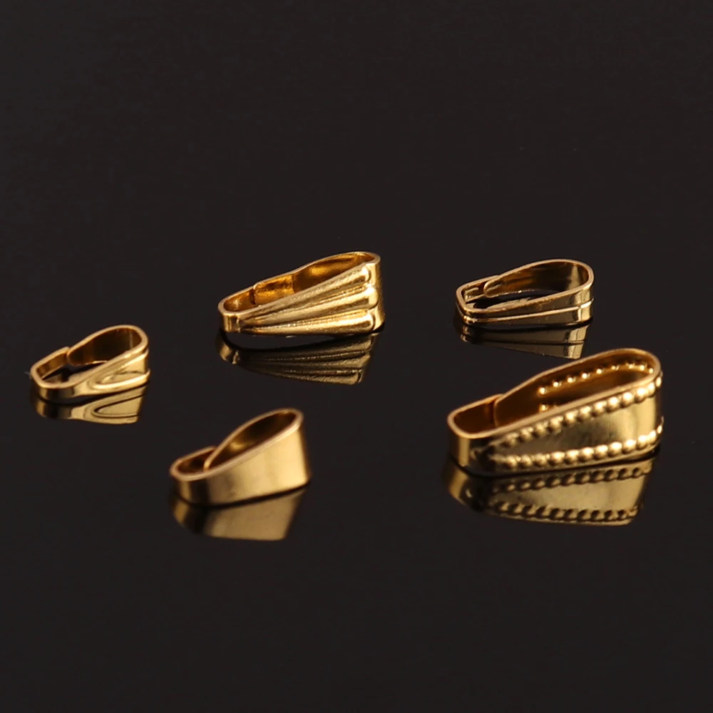 100 шт./лот подвески из нержавеющей стали зажимные застежки Застежки в виде семян