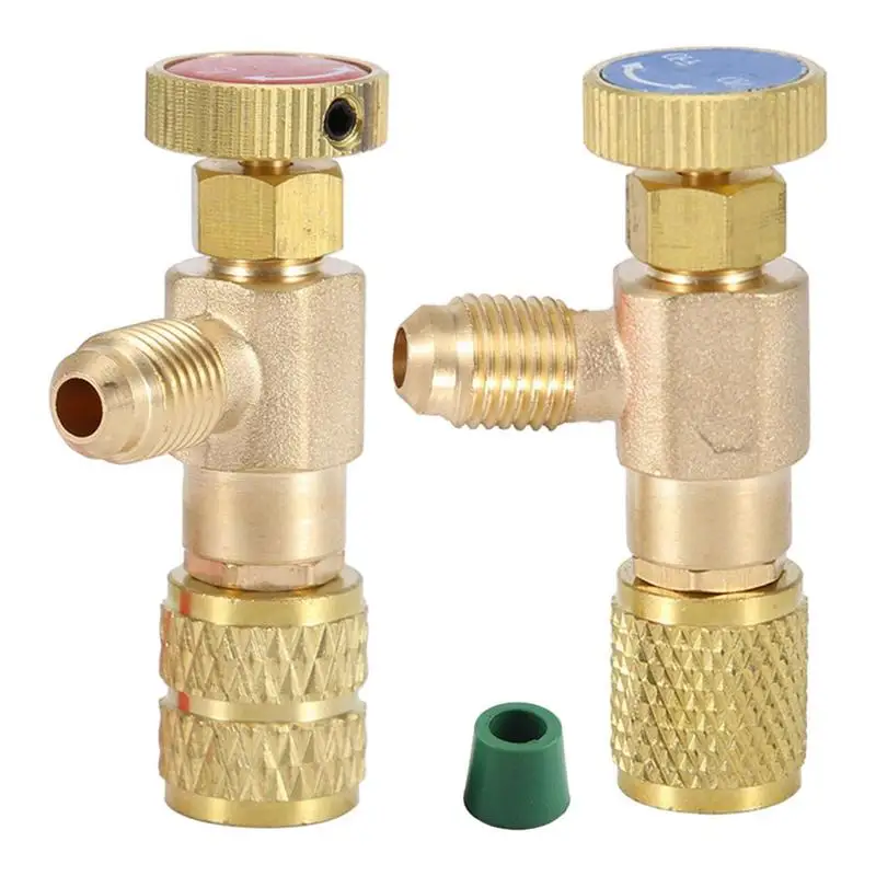 

R410A Air Conditioning Refrigerant Safety Valve 1/4 Adapter Fitting Refrigeration Repair R22 Refrigeration Tools