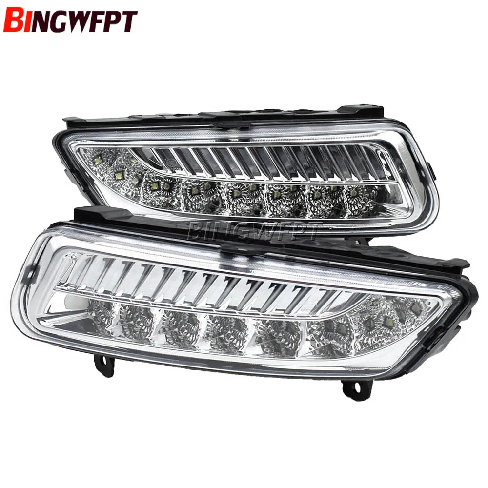 

2 шт. светодиодные противотуманные фары для VW Polo 6R 2010 2011 2012 2013 2014 передний бампер DRL фары водителя