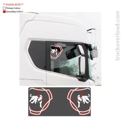 

For Scania Bulls window Sticker,Streamline,Graphic R/S Series,Next Gen(19)
