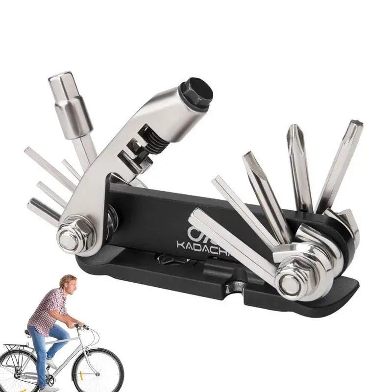 

Набор для ремонта велосипеда 15 в 1, портативный многофункциональный ремонтный набор инструментов для велоспорта