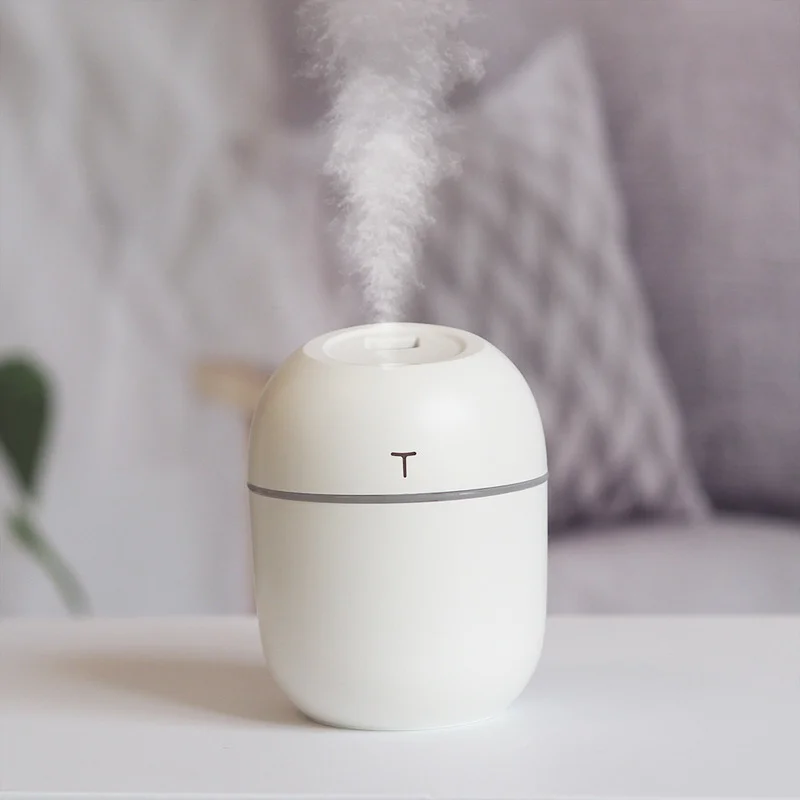 

USB Colorful Night Light Mini 220ml Air Humidifier Fogger Mist Maker Electric Aroma Oil Diffuser Sprayer for Room Bedside Car