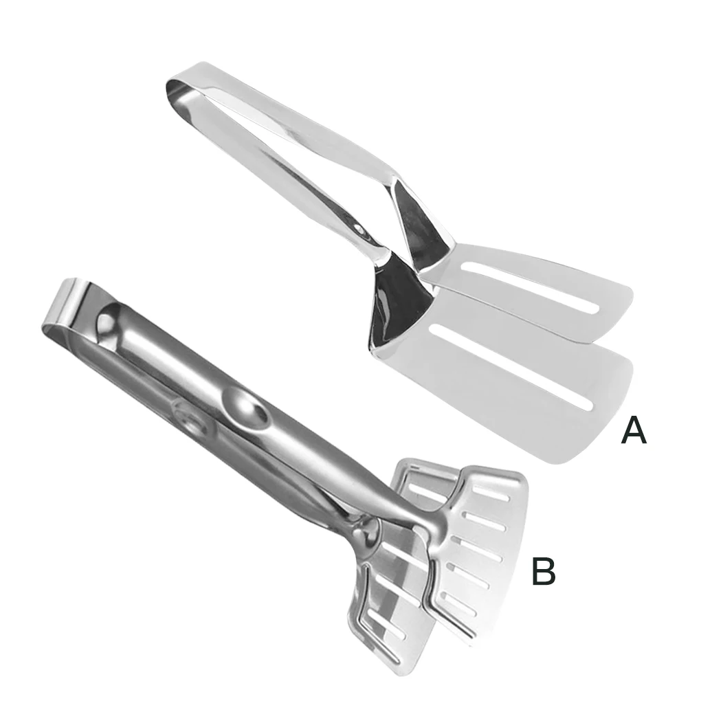 

Щипцы для барбекю из нержавеющей стали, 2-слойный зажим для жарки мяса, рыбы, хлеба, стейка, зажим, кухонная утварь, стиль А