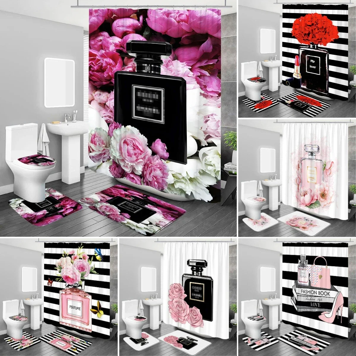 Роскошные духи косметические цветы художественная мода флакон духов для девочек