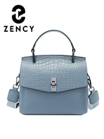 zency genuine leather womens handbag stone vintage tote bag 2022 summer fashion lady shoulder luxury brand female crossbody