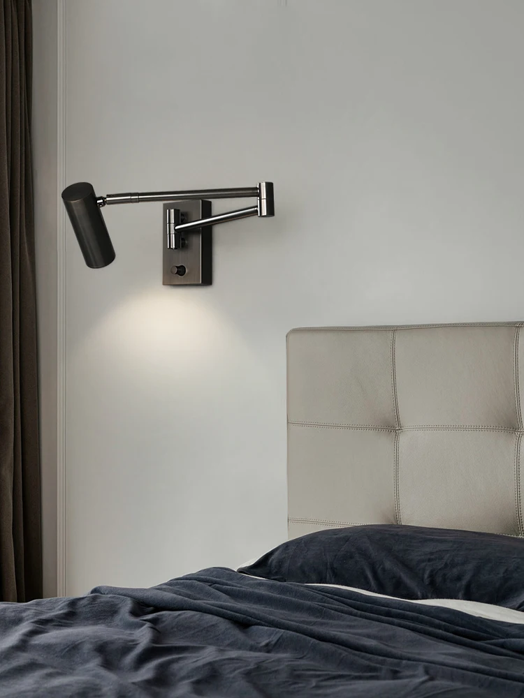 Современная складная телескопическая длинная настенная лампа в скандинавском