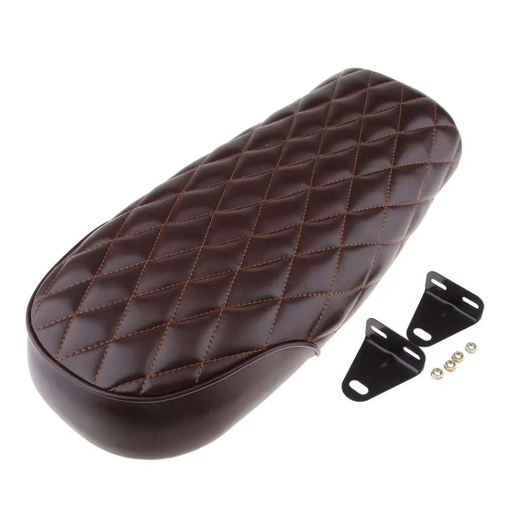 

Motorcycle Flat Brat Style Cafe Racer Seat 53cm - Brown