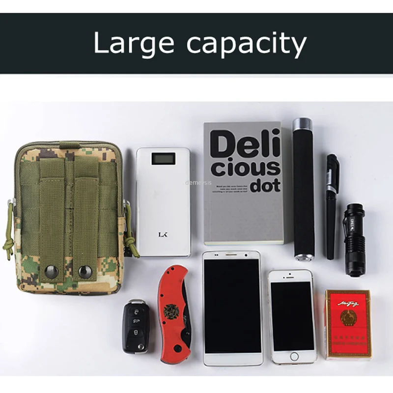 Молл Военная Сумка камуфляж тактический ремень мобильный телефон сумка