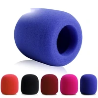 10pcs colorful sponge foam cover microphone cap handheld microphone grill windshield wind shield black for ktv karaoke dj sales