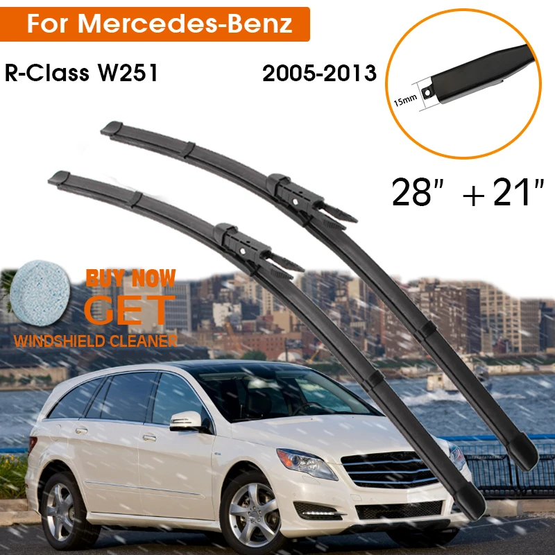 

Car For Mercedes-Benz R-Class W251 2005-2013 Windshield Rubber Silicon Refill Front Window Wiper 28"+21" LHD RHD Accessorie