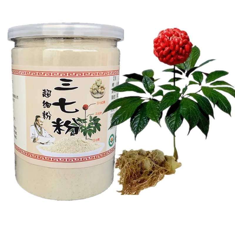 

Pure Natural Pseudo Ginseng Powder,notoginseng,sanchi,37 Powder,100G / Bottle High Quality with Free Shipping