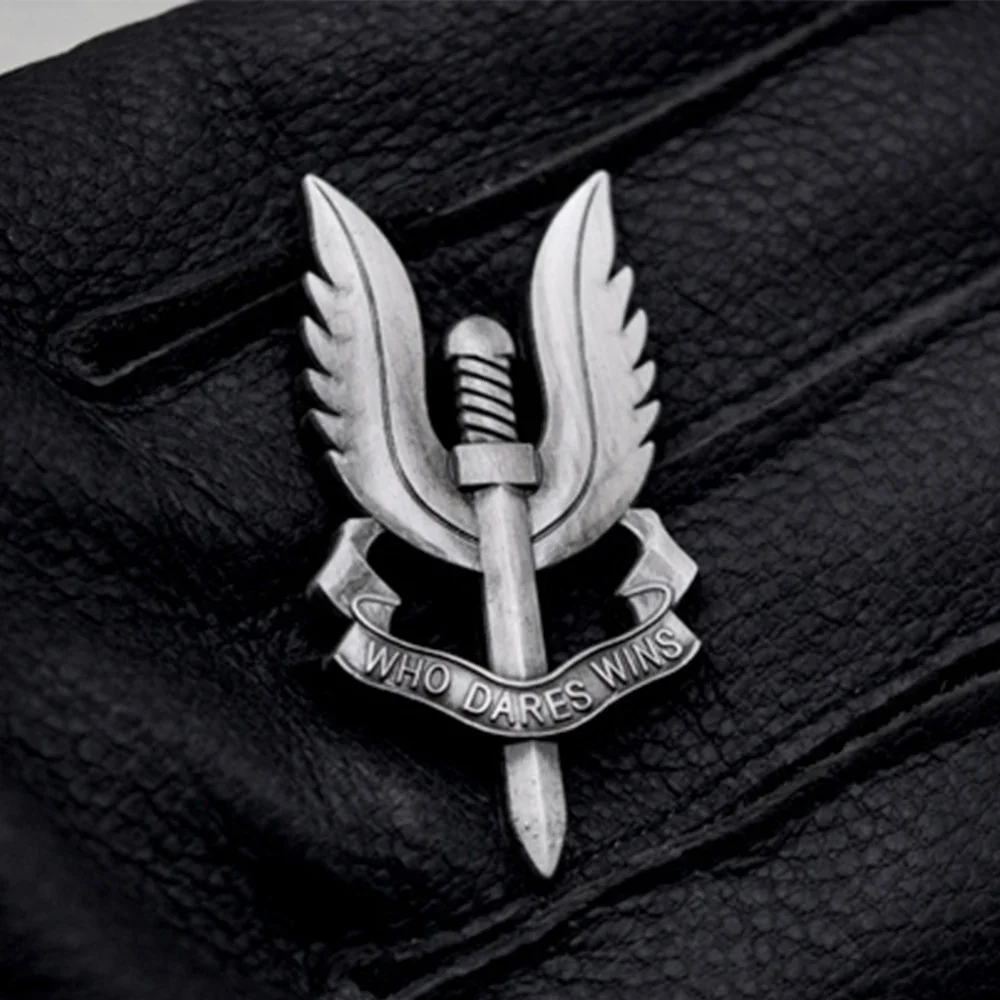 Британская специальная авиационная служба SAS Who Dares Wins Сувенирная медаль Значок