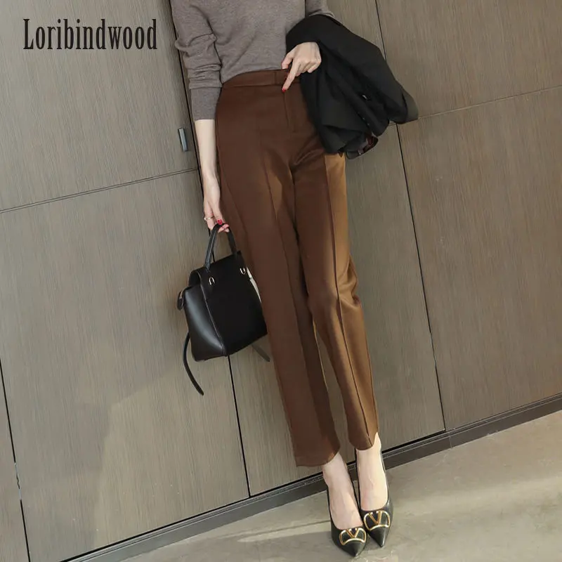

Loribindwood Sweater Slacks 2022 New High-end Haren Pants Design Sense Pants Blast Street Winter Women's Pants Instagram Trend